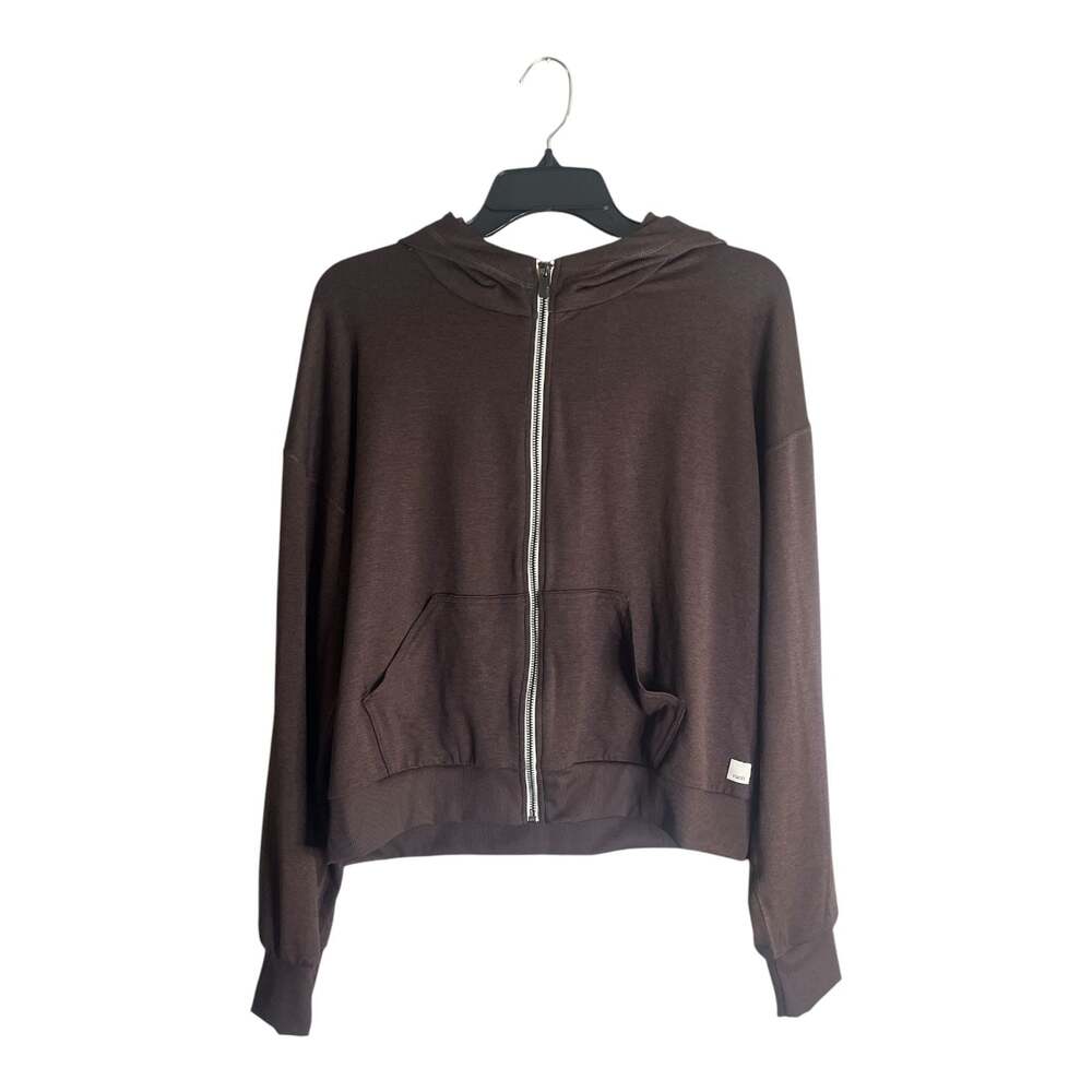 Vuori Brown Full Zip Hoodie Sweatshirt with Pockets Size M